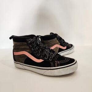 VANS Sk8-Hi 46 MTE Paracord Canteen Black Pink Suede Leather Color Block Unisex